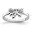 Sterling Silver Rhodium-plated Polished CZ Dragonfly Children's Ring