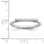 Sterling Silver Rhodium-Plated Polished Bar Ring