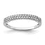 Sterling Silver Rhodium-Plated CZ Ring
