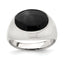 Black Onyx Ring in Sterling Silver, 5mm, Size 6–8 - Sophia Jewelers