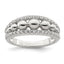 Sterling Silver CZ With Beads Ring
