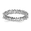 45-Stone Cubic Zirconia Fancy Eternity Band in Sterling Silver, Size 7 - Sophia Jewelers