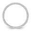 Sterling Silver Rhodium-Plated plated Cubic Zirconi Band
