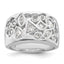 Multi-Shaped Cubic Zirconia Ring in Sterling Silver, Size 6 - Sophia Jewelers