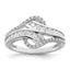 Twist Cubic Zirconia Ring in Sterling Silver, Size 6–7 - Sophia Jewelers