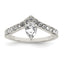 Cubic Zirconia & Chinese Crystal Teardrop Ring in Sterling Silver - Sophia Jewelers