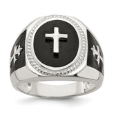 Sterling Silver Black Agate Ring