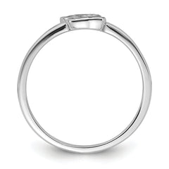 Sterling Silver Rhodium-plated Multi-color Enameled Dog Children's Ring