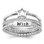 Cubic Zirconia Star Wish Set Ring in Sterling Silver - Sophia Jewelers