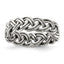 Oxidize Braided Band in Sterling Silver, 6mm, Size 6–8 - Sophia Jewelers