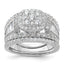 Cubic Zirconia Set Engagement Ring in Sterling Silver, Size 7 - Sophia Jewelers