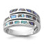 Abalone Fancy Ring in Sterling Silver - Sophia Jewelers