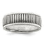 Sterling Silver Polished Oxidized Patterned Men's Ring - Sophia Jewelers