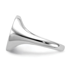 Sterling Silver Rhodium-plated Polished CZ Fashion Men's Ring