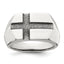 Sterling Silver Antiqued Cross Mens Ring, Size 9–11 - Sophia Jewelers