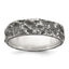Sterling Silver Antiqued and Textured Nugget Mens Size 11 Band Ring
