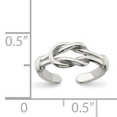 Sterling Silver Love Knot Toe Ring