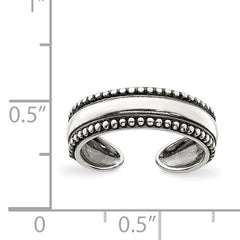 Sterling Silver Antiqued Toe Ring