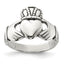 Sterling Silver Antiqued Claddagh Ring, Size 6–8 - Sophia Jewelers