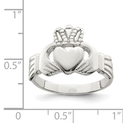 Sterling Silver Solid Claddagh Ring