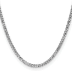 Sterling Silver 3.25mm Domed Curb Chain