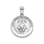 Round San Juan Medal in Sterling Silver - Sophia Jewelers