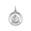 Round St. Anne Medal in Sterling Silver, 16.25mm - Sophia Jewelers