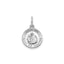 Round St. Anne-Spanish Medal in Sterling Silver, 11.5mm - Sophia Jewelers
