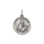 Antique Round St. Augustine Medal in Sterling Silver - Sophia Jewelers