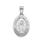 Sacred Heart of Jesus Medal in Sterling Silver, 18.5x13.5mm - Sophia Jewelers