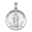 Round St. Jude Thaddeus Medal in Sterling Silver, 25.25mm - Sophia Jewelers