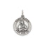 Antique Round St. Kateri Medal in Sterling Silver - Sophia Jewelers