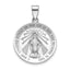 Round Miraculous Medal in Sterling Silver, 22mm - Sophia Jewelers