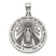 Antique Round Miraculous Medal in Sterling Silver, 25.25mm - Sophia Jewelers