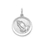 Round Praying Hands Medal in Sterling Silver - Sophia Jewelers