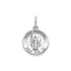 Round St. Raphael Medal in Sterling Silver, 13.25mm - Sophia Jewelers