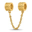 Reflection Beads Sterling Silver Gold-Plated Floral Safety Chain Bead - Sophia Jewelers