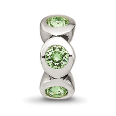 Sterling Silver Reflections August Preciosa Crystal Birthstone Bead