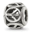 Sterling Silver Reflections Peace Sign Bead