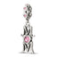 Sterling Silver Reflections Crystals MOM Dangle Bead