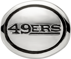 Sterling Silver Antiqued San Francisco 49ers NFL Bead