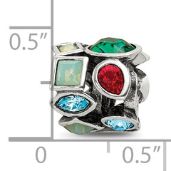 Sterling Silver Reflections Crystals Bead