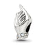 Sterling Silver Reflections Crystals Mother & Child Hand Bead