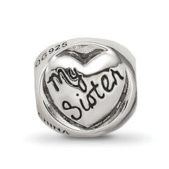 Sterling Silver Reflections My Sister My Friend Trilogy Bead