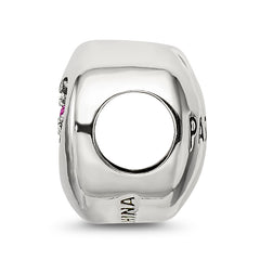 Sterling Silver Reflections July Red Crystal Passion Heart Bead