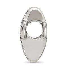 Sterling Silver Reflections Crystals Pav‚ Open Cross Bead