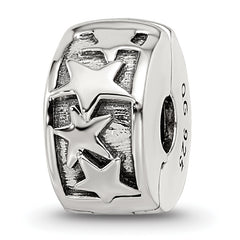 Sterling Silver Reflections Shooting Stars Clip Bead