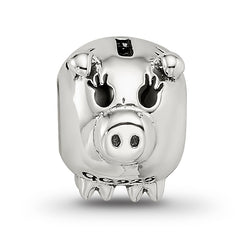 Sterling Silver Reflections Fun Money Piggy Bank Bead