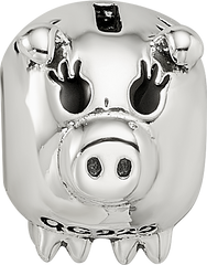 Sterling Silver Reflections Fun Money Piggy Bank Bead