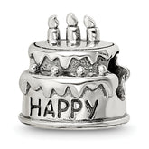 Sterling Silver Reflections Birthday Cake Bead